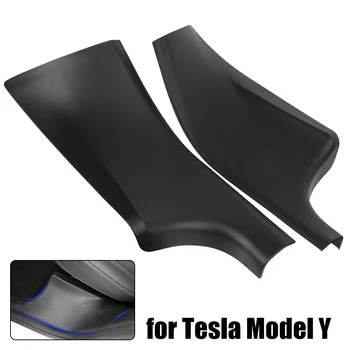 Накладка Для Tesla Model Y 2020-2021 Порог, Накладка На Бампер, Защитные Ограждения Для Порога Задней Двери Автомобиля, Автомобильные Аксессуары