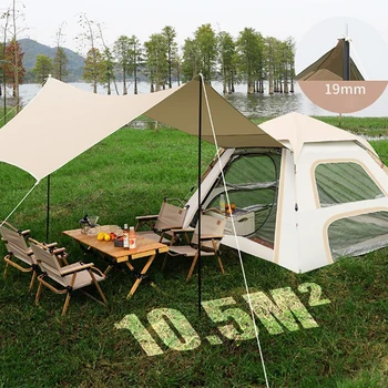 Наружная автоматическая палатка на 5-8 человек, Самоуправляемая Походная палатка для пикника, Автоматическая Быстрооткрывающаяся палатка, Непромокаемые Ветрозащитные палатки