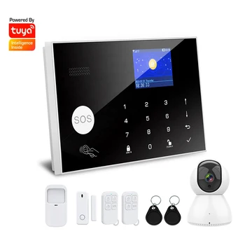 Новая трендовая охранная сигнализация Tuya Smart House GSM WIFI 4G Домашняя беспроводная сигнализация