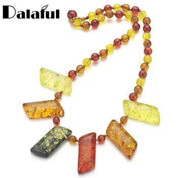 Новое поступление, цепочка из искусственных бусин Baltic, разноцветные ожерелья и подвески, ожерелье для женщин L60401