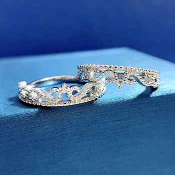 Новый дизайн короны королевы с кружевным кольцом прост, персонализирован, тонкий, многослойный и модный