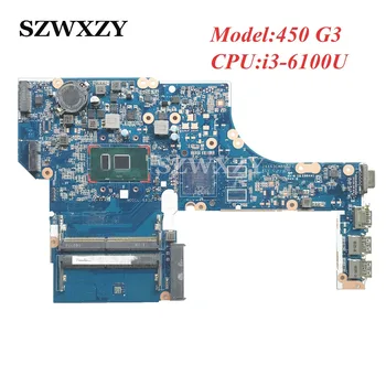Обновленная материнская плата DAX63CMB6C0 для ноутбука HP Probook 450 G3 со встроенной графикой SR2EU i3-6100U