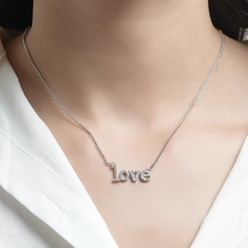 Ожерелье из стерлингового серебра 925 пробы, женские украшения, подарок на День матери, День Святого Валентина, модные изысканные украшения