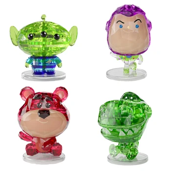 Оригинальные строительные блоки Disney Toy Story Kawaii Crystal Buzz Lightyear Lotso Коллекция фигурок инопланетянина Фигурки Аниме Игрушки