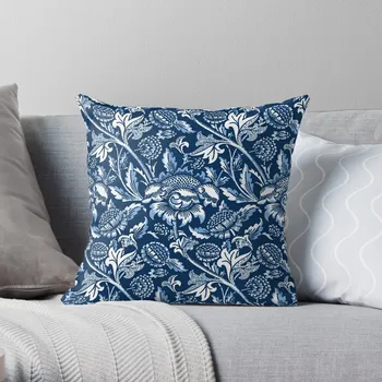 Подушка William Morris с подсолнухами темно-синего и белого цветов, чехлы для диванных подушек, наволочки для диванных подушек
