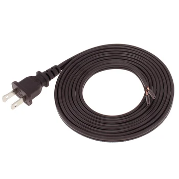 Подходящий коричневый шнур для лампы, сменный шнур питания для домашнего электроснабжения с вилкой US End, удлинительный кабель коричневого цвета