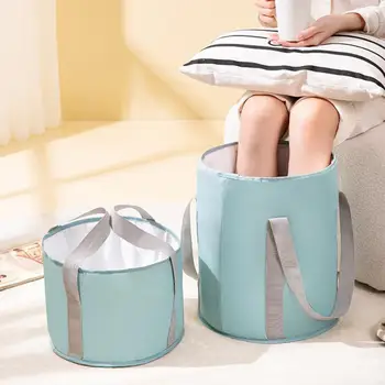Портативная сумка для замачивания ног большой емкости, ванна для ног для путешествий на свежем воздухе, Складная сумка для мытья ног, предметы домашнего обихода, защита от протечек