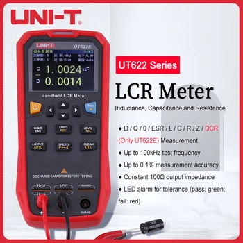 Портативный Мультиметр LCR UNI-T Цифровой Мостовой Тестер Сопротивления Емкости Частотный Омметр UT622A/UT622C/UT622E