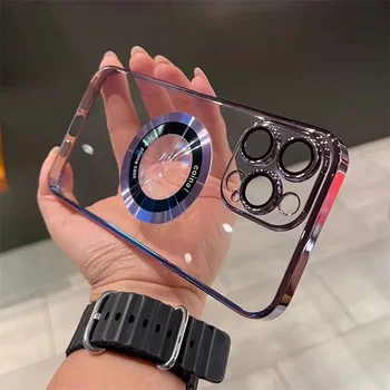 Прозрачный Магнитный Чехол Для iPhone