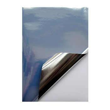 Пустой Глянцевый Туманный Серебристый ПЭТ-стикер Толщиной 50 Микрон Формата А4 для СТРУЙНОГО ПРИНТЕРА