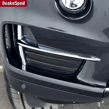 Рамка противотуманной фары переднего бампера автомобиля, декоративная накладка противотуманных фар, наклейки с карбоновым рисунком для BMW X5 F15, Внешние аксессуары
