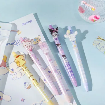 Ручка Kawaii Sanrio 0,5 мм Студенческая Kuromi Hello Kitty Melody Канцелярские принадлежности Ручки для печати Школьные принадлежности Аниме Офисные аксессуары