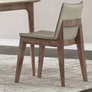Современные обеденные стулья в скандинавском стиле Минималистичный дизайн, Деревянная спинка, Мягкое кресло для взрослых, Роскошная представительская кухонная мебель Cadeira