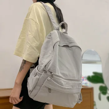 Студент колледжа, Винтажный женский рюкзак, Холщовая Женская сумка для ноутбука, дорожный Кавайный женский рюкзак, Тканевая школьная сумка для девочек, Новая мода