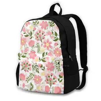 Цветочные узоры Школьная сумка Рюкзак большой емкости для ноутбука 15 дюймов Цветочные узоры Цветочные узоры Цветочные узоры Цветочные узоры