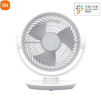 Циркуляционный вентилятор Xiaomi Mijia с преобразованием частоты постоянного тока, большой объем воздуха, трехмерная циркуляция, поворотная головка, Работа с приложением Mi Home