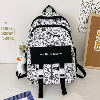 Школьная сумка для женщин младшего школьного возраста большой емкости граффити 2022 новый рюкзак для книг summerLaptop