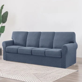Эластичный чехол для дивана для мебели в гостиную, чехол для основания, плюс чехол для подушки сиденья, улучшенная плотная ткань