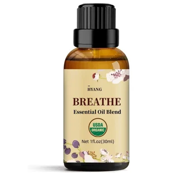 Эфирное масло Breathe Blend для диффузора - Бодрящая смесь эфирных масел для диффузоров для ароматерапии дома и душа